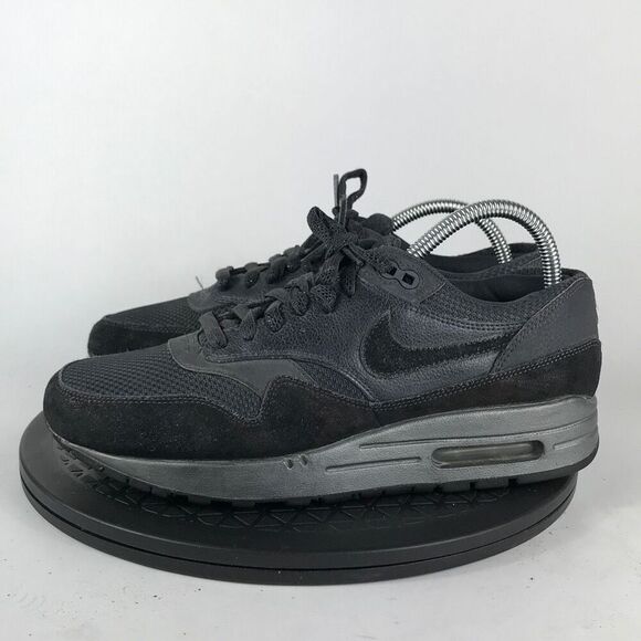 Nike Air Max 1 Premium Black Metallic Hematite 454746-007 Women's Size 9.5 - Picture 8 of 12